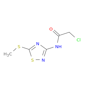Acetamide,2-chloro-N-[5-(methylthio)-1,2,4-thiadiazol-3-yl]-