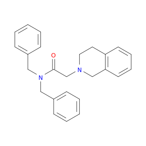 2(1H)-Isoquinolineacetamide, 3,4-dihydro-N,N-bis(phenylmethyl)-