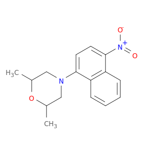 Morpholine, 2,6-dimethyl-4-(4-nitro-1-naphthalenyl)-