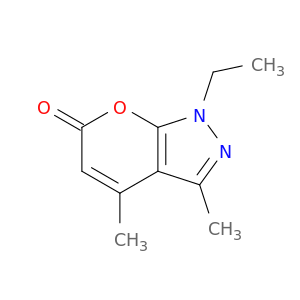 Pyrano[2,3-c]pyrazol-6(1H)-one, 1-ethyl-3,4-dimethyl-