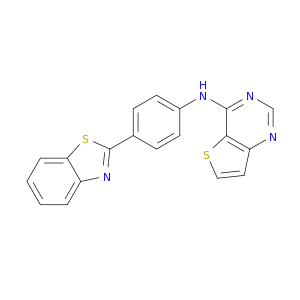 Thieno[3,2-d]pyrimidin-4-amine, N-[4-(2-benzothiazolyl)phenyl]-