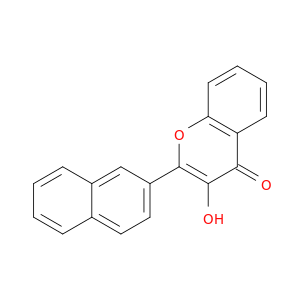 4H-1-Benzopyran-4-one, 3-hydroxy-2-(2-naphthalenyl)-