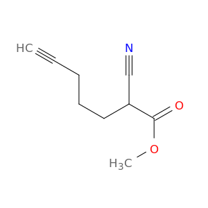 6-Heptynoic acid, 2-cyano-, methyl ester
