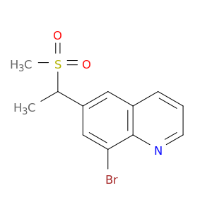 Quinoline, 8-bromo-6-[1-(methylsulfonyl)ethyl]-