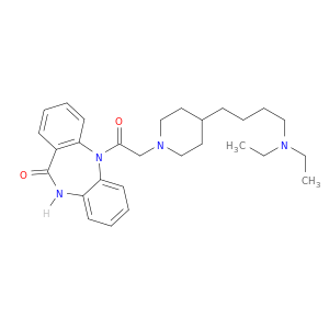11H-Dibenzo[b,e][1,4]diazepin-11-one,5-[2-[4-[4-(diethylamino)butyl]-1-piperidinyl]acetyl]-5,10-dihydro-