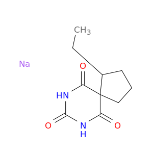 7,9-Diazaspiro[4.5]decane-6,8,10-trione,1-ethyl-, sodium salt (1:1)