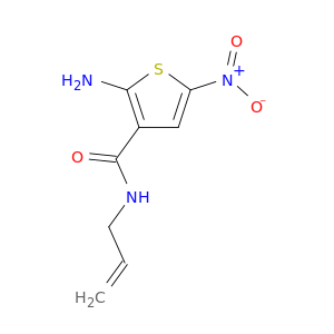 3-Thiophenecarboxamide, 2-amino-5-nitro-N-2-propenyl-