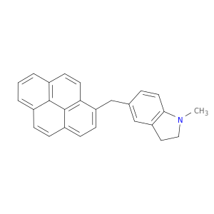 1H-Indole, 2,3-dihydro-1-methyl-5-(1-pyrenylmethyl)-