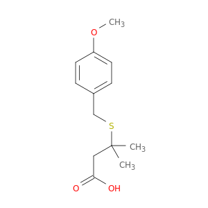 3-(4-Methoxy-benzylsulfanyl)-3-methyl-butyric acid