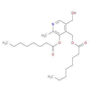 辛酸,5-(羟甲基)-2-甲基-4-[[(1-氧辛醚)甲基]-3-吡啶基酯