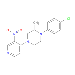 1-(4-chlorophenyl)-2-methyl-4-(3-nitropyridin-4-yl)piperazine