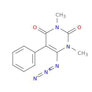 2,4(1H,3H)-Pyrimidinedione, 6-azido-1,3-dimethyl-5-phenyl-