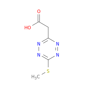 1,2,4,5-Tetrazine-3-acetic acid, 6-(methylthio)-