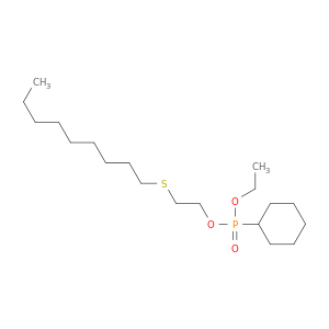 Phosphonic acid, cyclohexyl-, ethyl 2-(nonylthio)ethyl ester