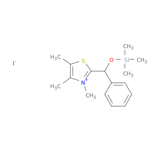 Thiazolium, 3,4,5-trimethyl-2-[phenyl[(trimethylsilyl)oxy]methyl]-, iodide