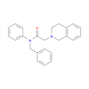 2(1H)-Isoquinolineacetamide, 3,4-dihydro-N-phenyl-N-(phenylmethyl)-